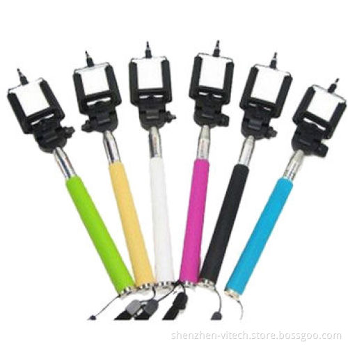 Colorful Smartphone Wireless Selfie Stick, Handheld Monopod for Camera